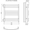 Полотенцесушитель водяной LEMARK ATLANTISS П7 LM32607RBL 500x600 черный