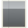 Шкаф зеркальный LEMARK ELEMENT 70х80 см 2-х дверный, с подсветкой, с розеткой, белый глянец LM70ZS-E