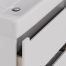Тумба LEMARK BUNO 80 см под раковину, подвесная/напольная, 2 ящика, белый глянец LM04B80T
